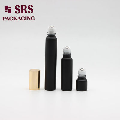 kaufen Leere Matte Schwarze Rollen auf Glasflasche Farbig 8 ml Für Parfüm Duftprobe Online-Herstellung
