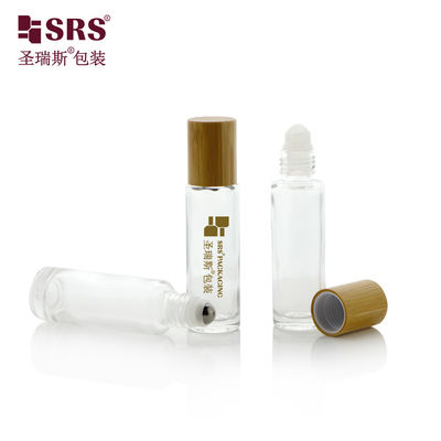 kaufen 15ml Wall Glass Roll on Bottle Set With Bamboo Cap For Essential Oils Online-Herstellung