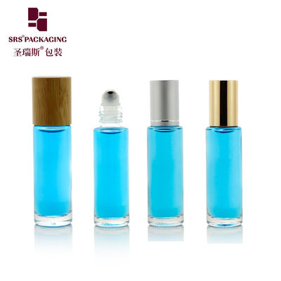 kaufen Auslaufsichere Glas-Bamboo-Roll-On-Flasche 15ml Fassungsvermögen Anpassbare Farbe Logo Anti-Akne-Hautpflege Roll-On Online-Herstellung