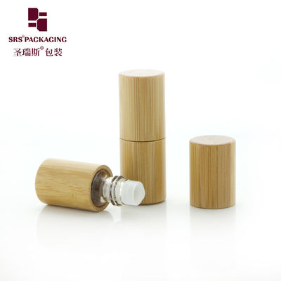 kaufen BG-2ML Echte natürliche Bambus-Roll-On-Flasche, Innen-Glasflasche für Aroma-Parfümöl, Glas-Rollerball-Applikator Online-Herstellung