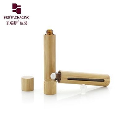 kaufen BG(G)-10ML UV-Schutz-Ätherisches-Öl-Rollerball-Flasche Bambus-Außenschutz vor Sonnenlicht Glaskugel Parfüm Köln Online-Herstellung