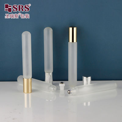 kaufen BLP ((S-A) -10ML Frosted Clear Round Bottom Tube Glass Roller Flasche für Parfümöl Online-Herstellung