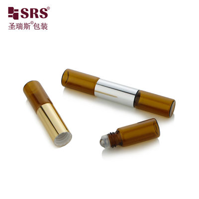 kaufen SGB2-5+5ML Doppelseitenröhre Parfüm Oi Glas Rollflasche mit Edelstahl Kugel Online-Herstellung