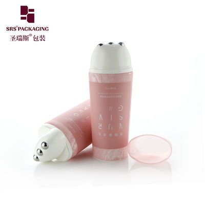 kaufen D50mm Pink PE Roller Ball Tube Oval Form für Hals Wrinkel Massage Online-Herstellung