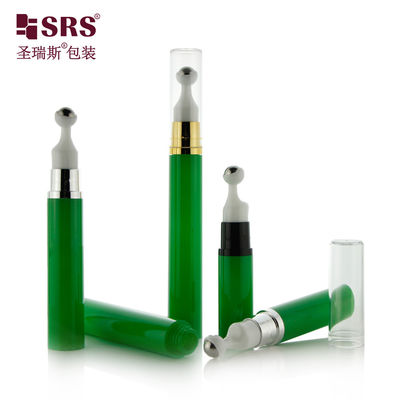 kaufen 5 ml 10 ml 12 ml 15 ml Plastikflasche mit Luftlosen Rollen auf der Flasche Augenserum Kosmetische Verpackung Online-Herstellung
