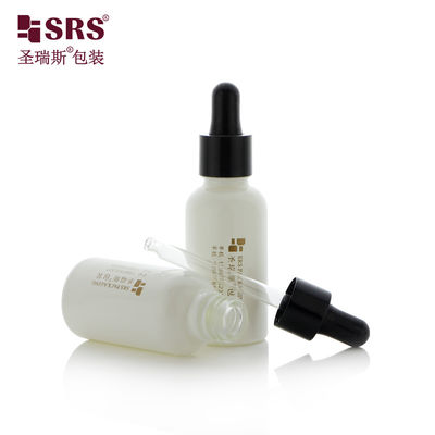 kaufen D001-50 ml Weißbeschichtung Glasleere 5-100 ml Flaschen für Gesichtsserum Online-Herstellung