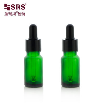 kaufen D001-20ml leere grüne Glasflasche mit schwarzer Plastik-Tropfkappe Online-Herstellung