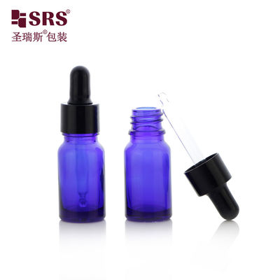 kaufen D001-20ml Großhandel UV-beständige blaue Kosmetikglas-Tropfflasche für ätherische Öle für die Körperpflege und pharmazeutische Verpackung Online-Herstellung