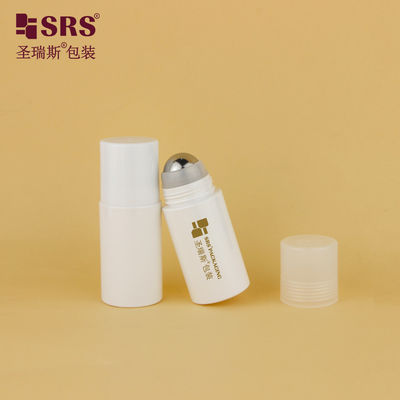 kaufen PET30-50ML Weiße PET-Roll-On-Flasche mit Schraubverschluss und großer Stahlkugel Online-Herstellung