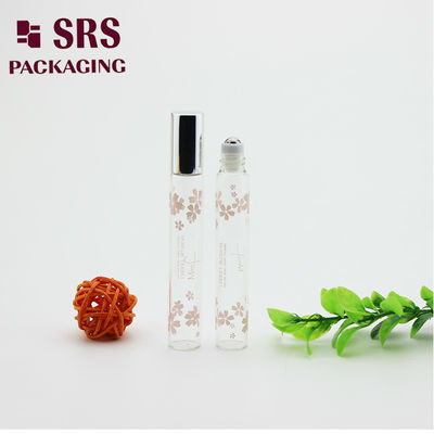 kaufen SRS 10 ml transparente farbige Rollflasche aus Glas für ätherische Öle mit silbernem Aluminiumverschluss Online-Herstellung