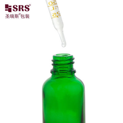 kaufen D002-50ml Flüssiggrüne Glastropffflasche Lecksicherung für ätherisches Öl Online-Herstellung