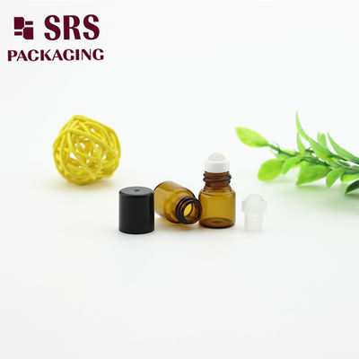 kaufen SRS leere 1-ml-Rollflasche aus Braunglas mit schwarzem Kunststoffverschluss Online-Herstellung