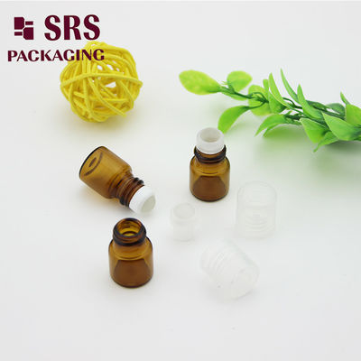 kaufen Leere 1-ml-Parfümflasche aus bernsteinfarbenem Glas von SRS mit durchsichtigem Kunststoffverschluss Online-Herstellung
