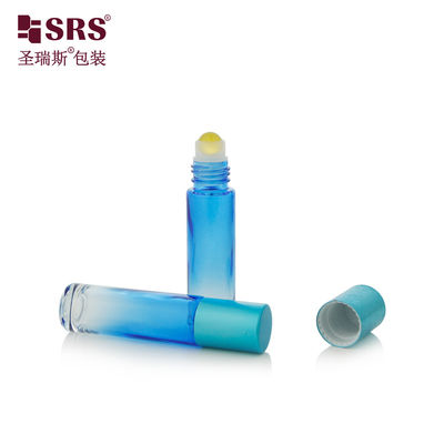 kaufen BLPM-10ml Gradient Sky Blue Industrial Glass Parfum Roller für die Körperpflege verwendet für Hautpflege Essenz Verpackung Online-Herstellung