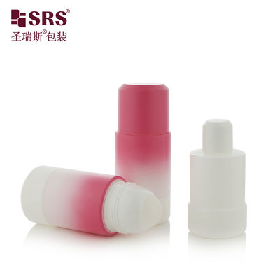 kaufen RPPE(P)-75ml Zylinderförmige Kosmetik-PP-PCR-Kunststoff-Rollerflasche mit Farbverlauf-Beschichtung, kundenspezifische Farbe, Behälter mit Nachfüllflasche für Muskelentspannungsgel-Verpackung Online-Herstellung