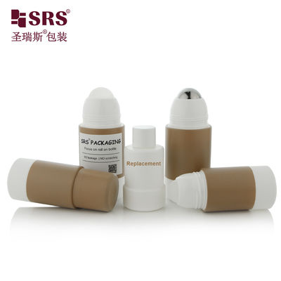 kaufen Logo Printing RPPE P -75ML Brown Roll On Bottle For Soothing Gel Container with Roller Ball Dispensing Type Online-Herstellung