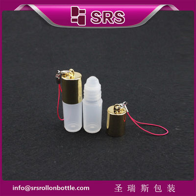 kaufen SRS Leere Kosmetische Mini-Plastik-Parfüm-Roll-On-Flasche 3ml mit Haken Online-Herstellung
