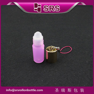 kaufen SRS Leere Kosmetische Plastikrolle auf Flasche 3 ml Mini Rosa Farbe mit Haken Online-Herstellung