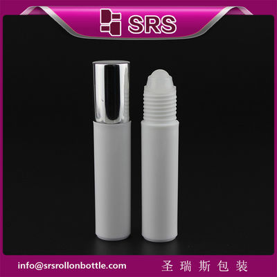 kaufen SRS hochwertige Kunststoffflasche weißer Frostfarbe 10 ml Flasche mit Plastikwalzenkugeln Online-Herstellung