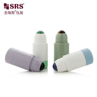 kaufen 50ml Leere, wiederverwendbare PP-PCR-Kunststoff-Rollerflasche mit Edelsteinkugel für Kosmetik- und Pharmaverpackungen Online-Herstellung