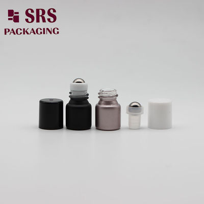 kaufen SRS leere kosmetische schwarze Mini-1-ml-Glasflaschenrollerkugel Online-Herstellung