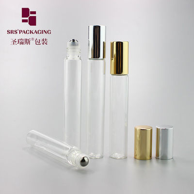 kaufen Lagerprodukte, transparent, 8 ml, 10 ml, leere Glasparfümrolle auf Flasche mit goldenem Aluminiumverschluss Online-Herstellung