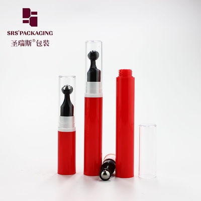 kaufen Leere 5 ml, 10 ml, 12 ml, 15 ml rote Kunststoff-Augenserum-Airless-Pumpflasche aus Kunststoff Online-Herstellung