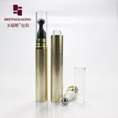 kaufen Metallisierte goldfarbene Kunststoffpresse, Airless-Kosmetik, 10 ml, 5 ml Pumpflasche, Augencreme Online-Herstellung