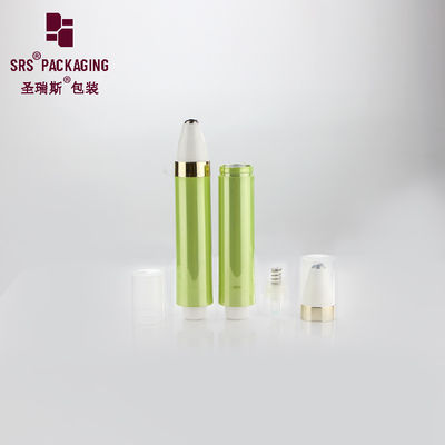kaufen Leere Kosmetikflasche 10ml grüne Farbe Druckluft-Airless-Pump-Kunststoff-Roll-on-Flasche Online-Herstellung