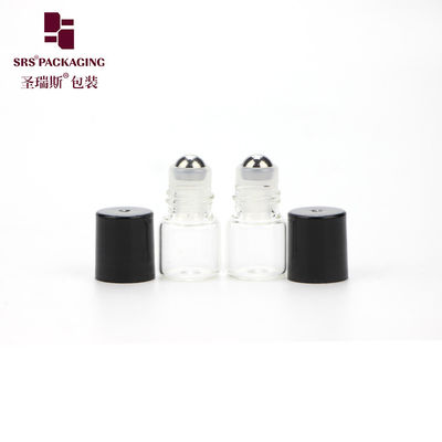 kaufen Großhandel kosmetische Mini transparente Farbe runde ätherisches Öl 1 ml Glasrolle auf Flasche Online-Herstellung