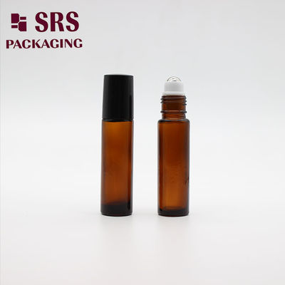 kaufen Bernsteinfarbene Glas-Rollerflasche mit Stahlkugel, auslaufsicher, 10 ml Fassungsvermögen, kostenlose Probe verfügbar Online-Herstellung
