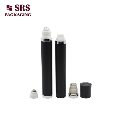 kaufen Leere kosmetische matte schwarze vibrierende Rollerball-Flasche 10ml für Augenserum Online-Herstellung