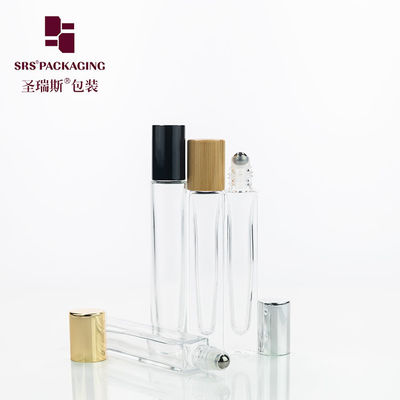 kaufen GB1-10ML Perfume Empty Glass Roll On Bottle Thick Wall 10ml With Silver Metal Lid Online-Herstellung