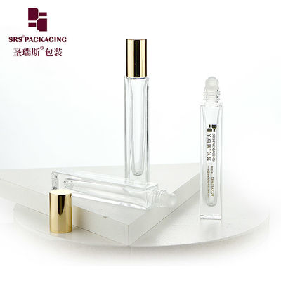 kaufen GB2-10ml Leere Glas-Parfümflasche mit goldfarbenem Aluminiumkappe und Heißpräge-Logo Online-Herstellung