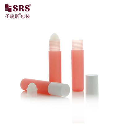 Mattiertes, mattiertes Finish 10ml weiße PP-Roll-On-Flasche für ätherisches Öl