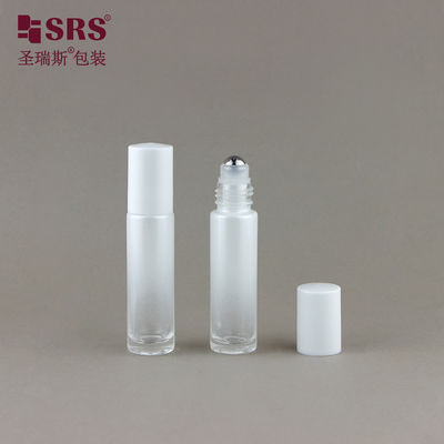 BLPM-10ML Thick Bottom Glass Roller Bottle Gradient White For Cuticle Oils