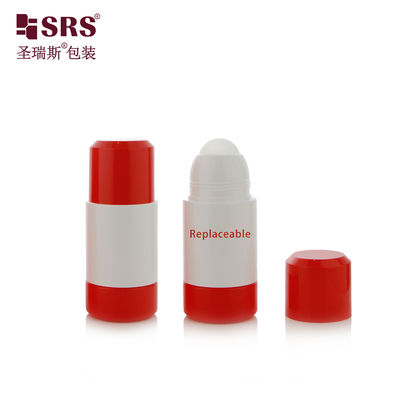 50ml 75ml Rundes Design Doppelwandige Leere Weiße Roll-On-Flasche Primärverpackung für Schmerzlinderungsgel mit mattiertem, mattem Formteil