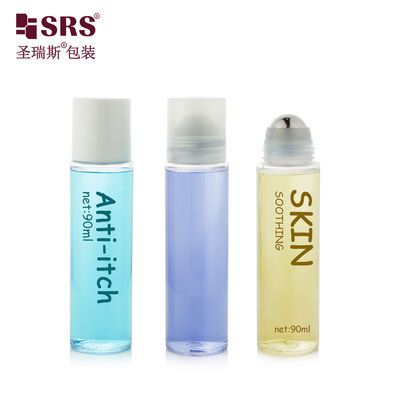 PET30-90ML Durchsichtiges PET-Stahl-Roller-Applikator-Flasche für Kühlgel