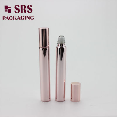 SRS Cosmetic, leere 10-ml-Rollflasche aus roségoldenem Glas für Parfüm