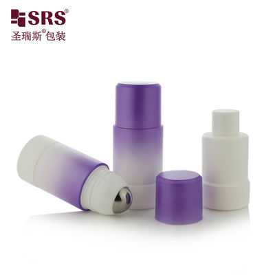 RPPE ((P) - 50 ml 75 ml Gradient Purple Nachfüllbare Flaschenrolle Zylinderverpackung Primärverpackung zur Aufnahme des Desinfektionsmittels Deodorant Gel
