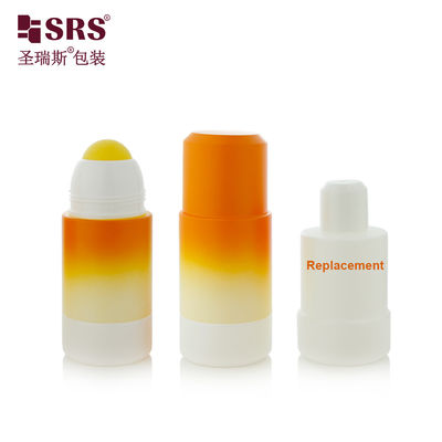 75ML RPPE P Custom Gradient Orange Matte Form Leere Flasche für ästhetische Anwendung