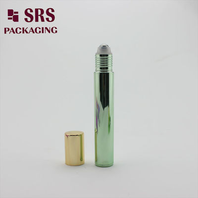 SRS Leere Flaschenrolle Metallisierte grüne Farbe 15 ml für Parfüm