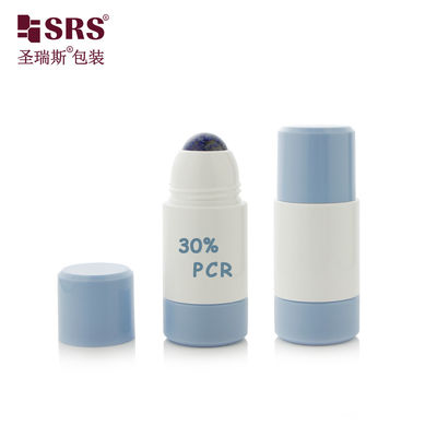50ml Refill Type PP Plastic Roller Bottle With Natural Energy Gemstone Roller Ball For Massage Pharmaceutical Packaging