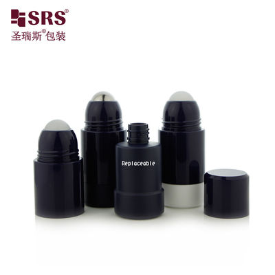RPPE-50 ml leere schwarze Antiperspiranz auf Flasche aus PP-PCR-Kunststoff