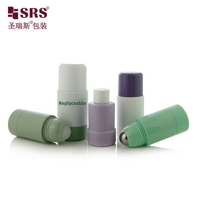 Nachfüllbare PP PCR Roll-On Flasche 50ml 75ml Stahl Kunststoff Kugel