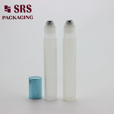 SRS leere kosmetische 15-ml-Rollerballflasche aus frostigem Kunststoff für Augencreme