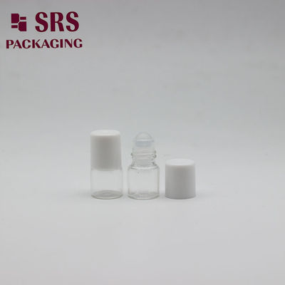 SRS leere kosmetische Mini-Parfüm-1-ml-Klarglas-Rollerflasche