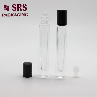 SRS Cosmetic quadratische, dickwandige 10-ml-Glasflasche für ätherische Öle