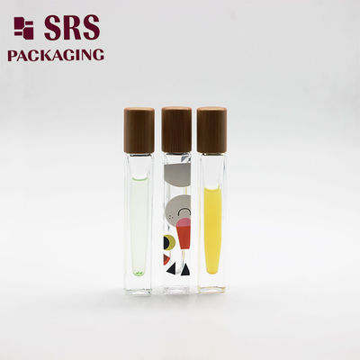 SRS Leere, kundenspezifische Glas-Roll-On-Flasche 10 ml mit quadratischer Form und dickem Boden