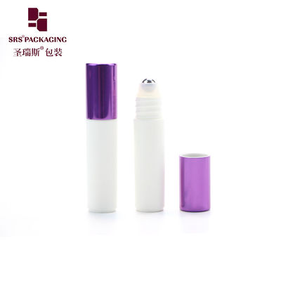 RPA-5ML Weiß Roll-On mit goldener Kappe PP PCR Rollerflasche Silber Aluminiumkappe mit Stahlkugel Leere Verpackung